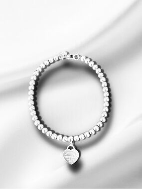 Tiffany & Co. RTT Heart Tag Mini Bead Bracelet